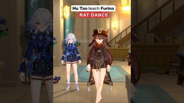 Hu tao teach furina rat dance Hu tao teach furina rat dance