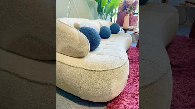Ultra modern boucle curved sofa Ultra modern boucle curved sofa