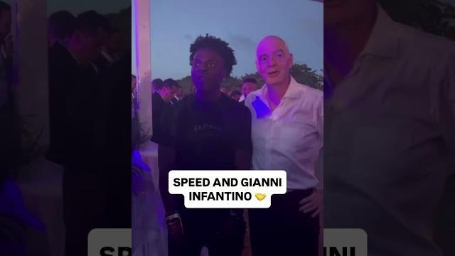 Gianni infantino and speed at the fifa world cup 26 one year to go show in miami #worldcup Gianni infantino and speed at the fifa world cup 26 one year to go show in miami #worldcup