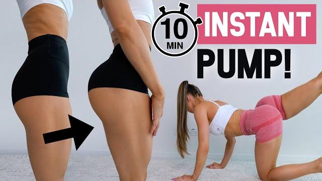 Get instant booty pump in just 10 min! - floor only, no squats, no equipment, at home Get instant booty pump in just 10 min! - floor only, no squats, no equipment, at home