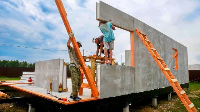 Inexpensive house in 2 weeks. full construction process Inexpensive house in 2 weeks. full construction process