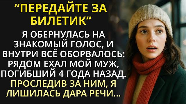 Зайдя в автобус, я онемела от шока: у окна сидел мой муж, погибший 4 года назад. проследив за ним... Зайдя в автобус, я онемела от шока: у окна сидел мой муж, погибший 4 года назад. проследив за ним...
