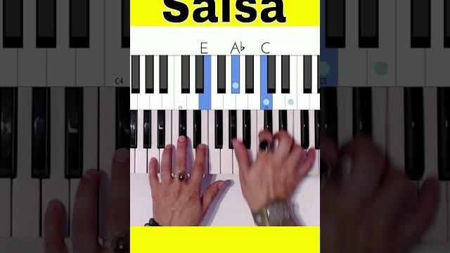 Salsa - piano fast tutorial #shorts Salsa - piano fast tutorial #shorts