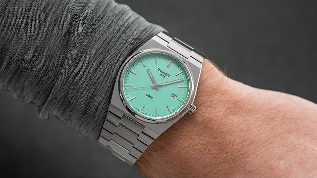 A striking new dial color for the tissot prx (mint) A striking new dial color for the tissot prx (mint)