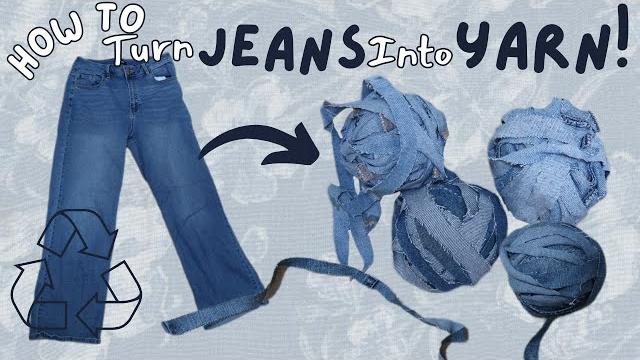 How to make yarn out of old jeans! .˚○ repurpose jeans & make denim yarn for crochet and knitting. How to make yarn out of old jeans! .˚○ repurpose jeans & make denim yarn for crochet and knitting.