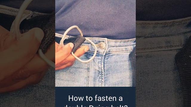How to fasten a double d belt? How to fasten a double d belt?
