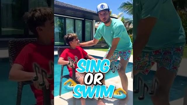Sing or swim! #shorts Sing or swim! #shorts