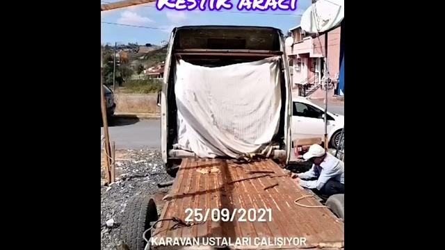 Fiat ducato alkovenli karavan yapımı Fiat ducato alkovenli karavan yapımı