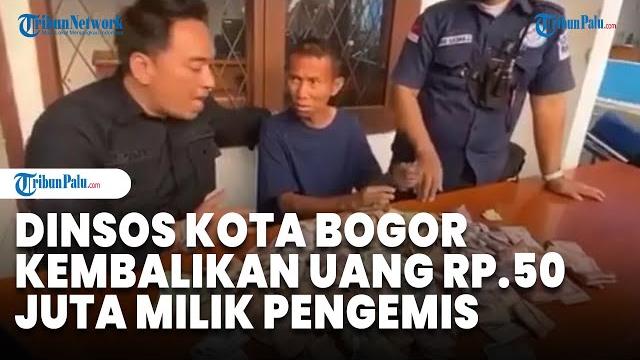 Dinsos kota bogor kembalikan uang rp 50 juta milik pengemis bernama erik, diserahkan ke keluarga Dinsos kota bogor kembalikan uang rp 50 juta milik pengemis bernama erik, diserahkan ke keluarga