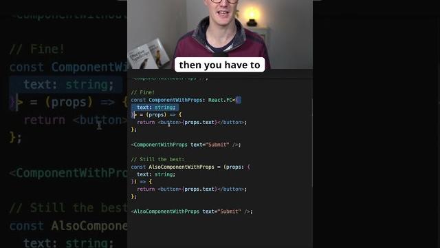 React fc used to be crap, now it's fine React fc used to be crap, now it's fine