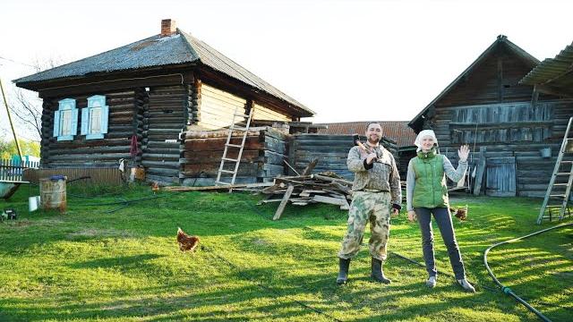 В маленькой деревне строим дом своей мечты | первый этап | вспахали огород | сахарные лепёшки кята В маленькой деревне строим дом своей мечты | первый этап | вспахали огород | сахарные лепёшки кята