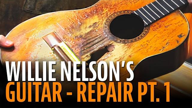 Repairing willie nelson's trigger Repairing willie nelson's trigger