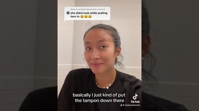 This is how a use a #tampon #periods #period #pad #tampon This is how a use a #tampon #periods #period #pad #tampon