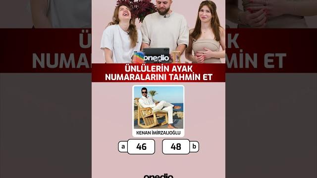 Ünlülerin ayak numaralarını tahmin et demet özdemir vs çağatay ulusoy #shorts #shortsvideo Ünlülerin ayak numaralarını tahmin et demet özdemir vs çağatay ulusoy #shorts #shortsvideo