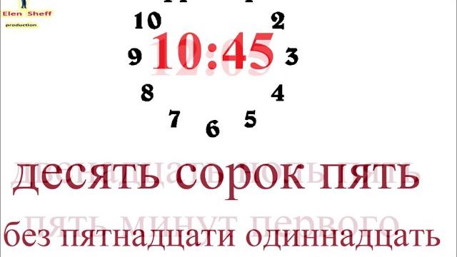 Сколько времени? который час? / учим русский Сколько времени? который час? / учим русский