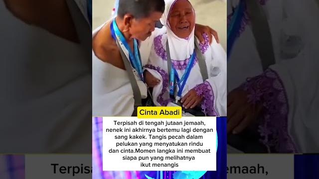 Tangis haru, nenek dan kakek bertemu lagi di mekkah setelah sempat terpisah dari rombongan Tangis haru, nenek dan kakek bertemu lagi di mekkah setelah sempat terpisah dari rombongan
