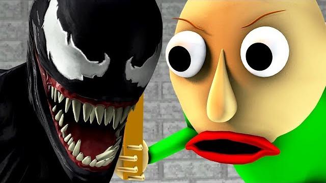 Baldi vs venom (baldi's basics parody horror game 3d animation) Baldi vs venom (baldi's basics parody horror game 3d animation)