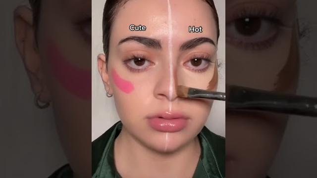 Cute vs hot makeup #shorts #makeup Cute vs hot makeup #shorts #makeup