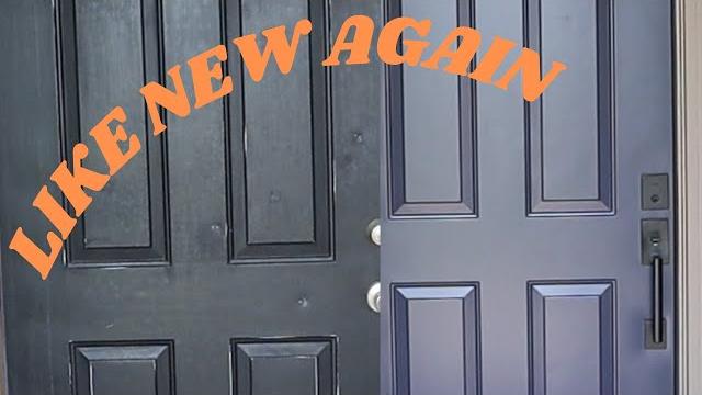Simple weekend project-repair and paint your entry door Simple weekend project-repair and paint your entry door