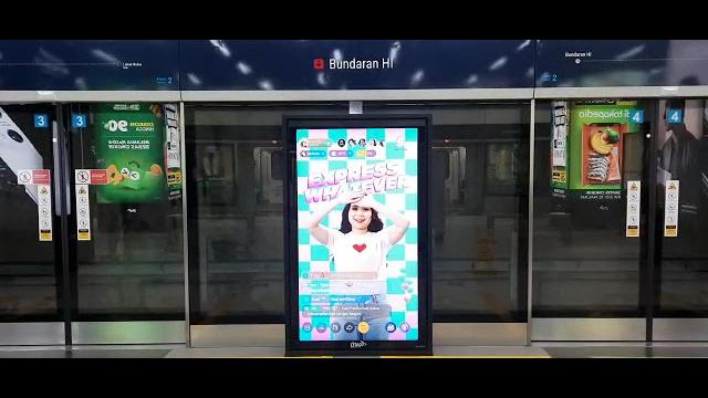Bigo billboard led : mrt bundaran hi Bigo billboard led : mrt bundaran hi