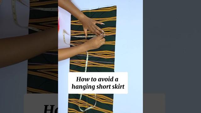 Sewing tip for short skirts Sewing tip for short skirts