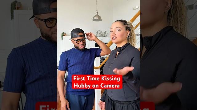 First time kissing hubby on camera! First time kissing hubby on camera!