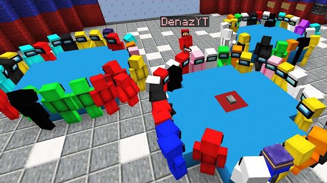 100 игроков в among us майнкрафт! 100 игроков в among us майнкрафт!