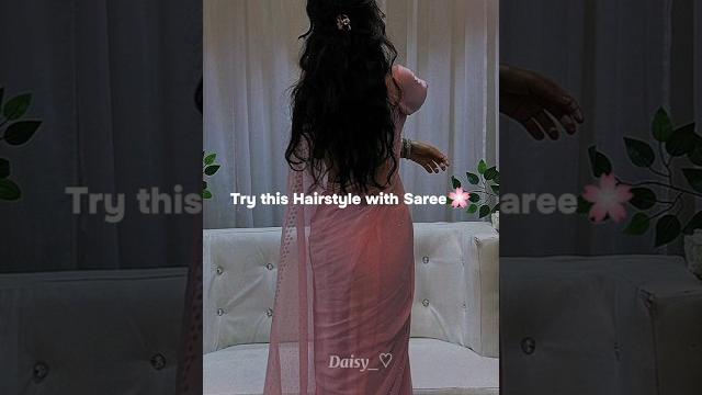 Try this hairstyle with saree video credit- @gracemweston Try this hairstyle with saree video credit- @gracemweston