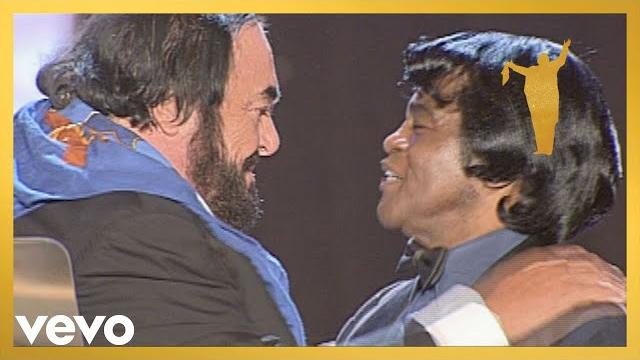 Luciano pavarotti, james brown - it's a man's man's man's world (official live performance video) Luciano pavarotti, james brown - it's a man's man's man's world (official live performance video)