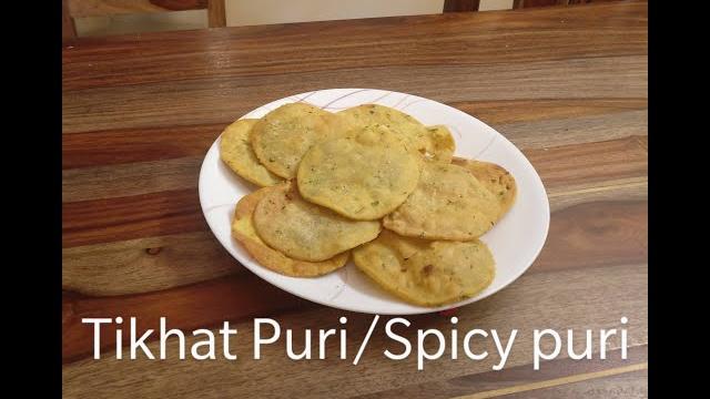 Tikhat puri recipe | spicy puri Tikhat puri recipe | spicy puri