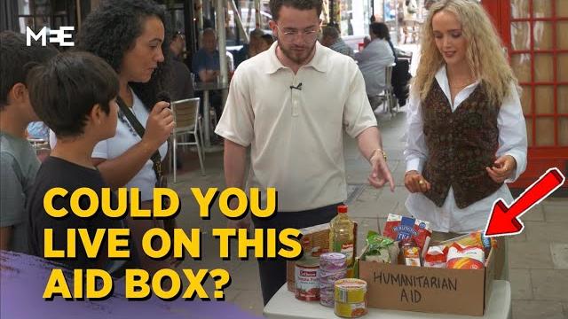 Gaza aid boxes: would you survive on this? Gaza aid boxes: would you survive on this?