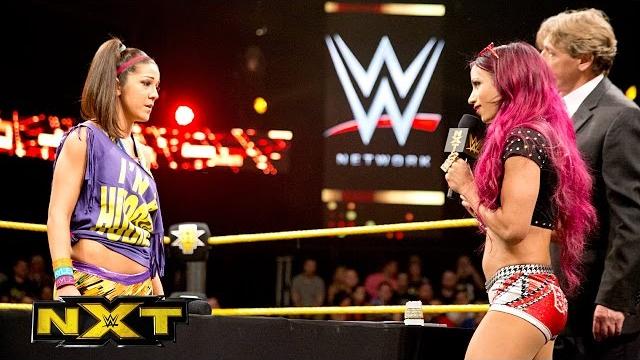 Sasha banks & bayley sign the contract for their nxt women’s title match: wwe nxt, aug. 19, 2015 Sasha banks & bayley sign the contract for their nxt women’s title match: wwe nxt, aug. 19, 2015