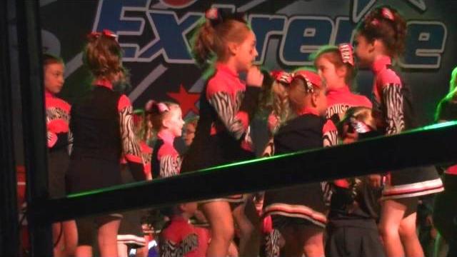 Showstars cheer team dancing Showstars cheer team dancing