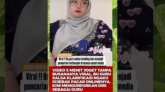 "bu guru salsa viral! klarifikasi dan keputusan mengejutkan"#salsa #bugurusalsa#kabarartis #viral "bu guru salsa viral! klarifikasi dan keputusan mengejutkan"#salsa #bugurusalsa#kabarartis #viral