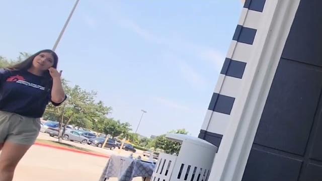 Cute girl reacts to huge bulge Cute girl reacts to huge bulge