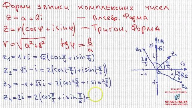 Математика без ху%!ни. комплексные числа, часть 3. формы записи. возведение в степень. Математика без ху%!ни. комплексные числа, часть 3. формы записи. возведение в степень.