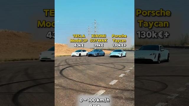 Tesla model 3 vs xiaomi su7 vs porsche taycan! #auto #teslamodel3 #xiaomisu7 #porschetaycan Tesla model 3 vs xiaomi su7 vs porsche taycan! #auto #teslamodel3 #xiaomisu7 #porschetaycan