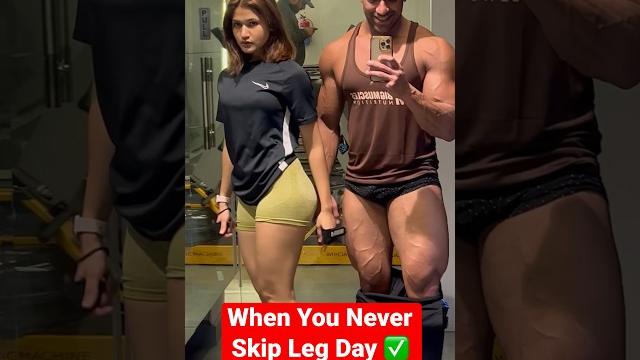 When you never skip leg day #fitness #couple #gym When you never skip leg day #fitness #couple #gym