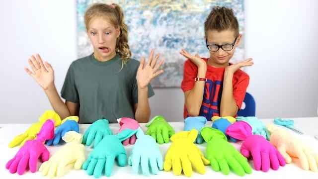 Don't choose the wrong glove slime challenge!!! Don't choose the wrong glove slime challenge!!!