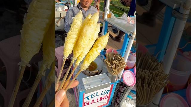 Noodle omelette skewers in indonesia Noodle omelette skewers in indonesia