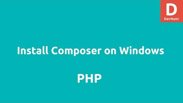 Install composer on windows Install composer on windows