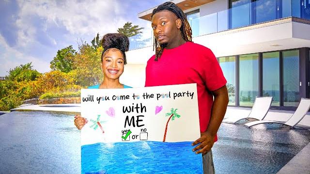 I asked miya to the wto pool party I asked miya to the wto pool party