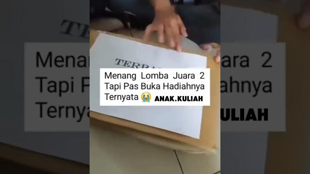 Menang lomba juara 2 pas buka hadiahnya ternyata!? #anakkuliah #reels #mahasiswa #fyp #viralvideo Menang lomba juara 2 pas buka hadiahnya ternyata!? #anakkuliah #reels #mahasiswa #fyp #viralvideo