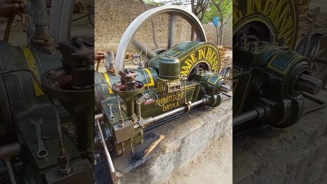 Starting of old black engine || ruston hornsby engine best sounding engine || old village culture Starting of old black engine || ruston hornsby engine best sounding engine || old village culture