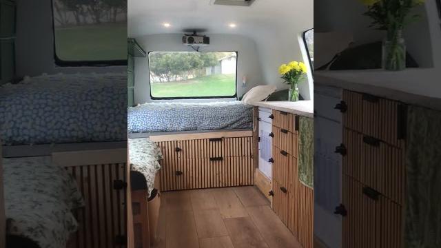 Beautifully designed shuttle bus for expecting young couple #buslife #bushome ig: blessthisbus_ Beautifully designed shuttle bus for expecting young couple #buslife #bushome ig: blessthisbus_