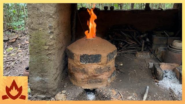 Primitive technology: charcoal retort experiment Primitive technology: charcoal retort experiment
