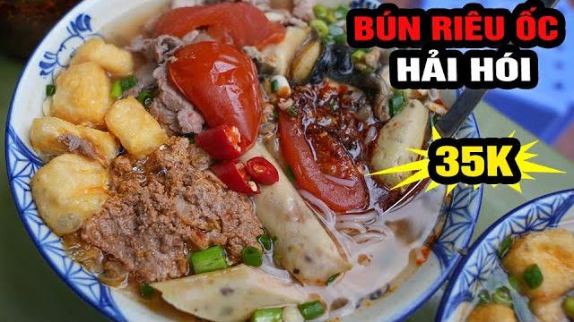 Bún riêu ốc bò 35k đền lừ Bún riêu ốc bò 35k đền lừ