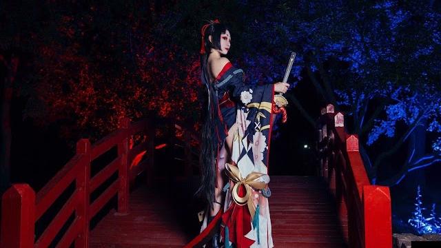 Cosplay8 《阴阳师》妖刀姬樱雨刀舞 Cosplay8 《阴阳师》妖刀姬樱雨刀舞