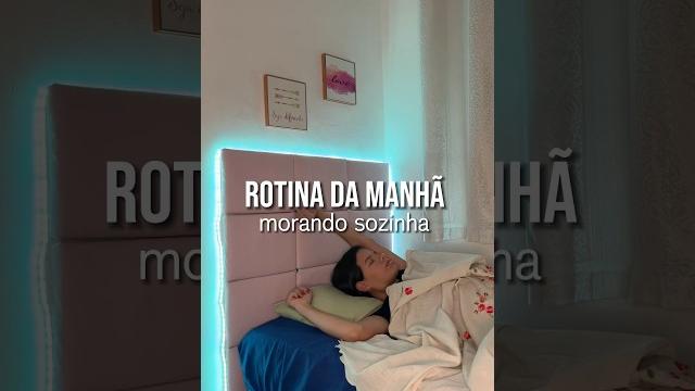 Rotina da manhã morando sozinha ️ Rotina da manhã morando sozinha ️