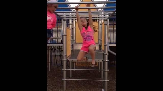 Monkey bar girl nov 2013 Monkey bar girl nov 2013
